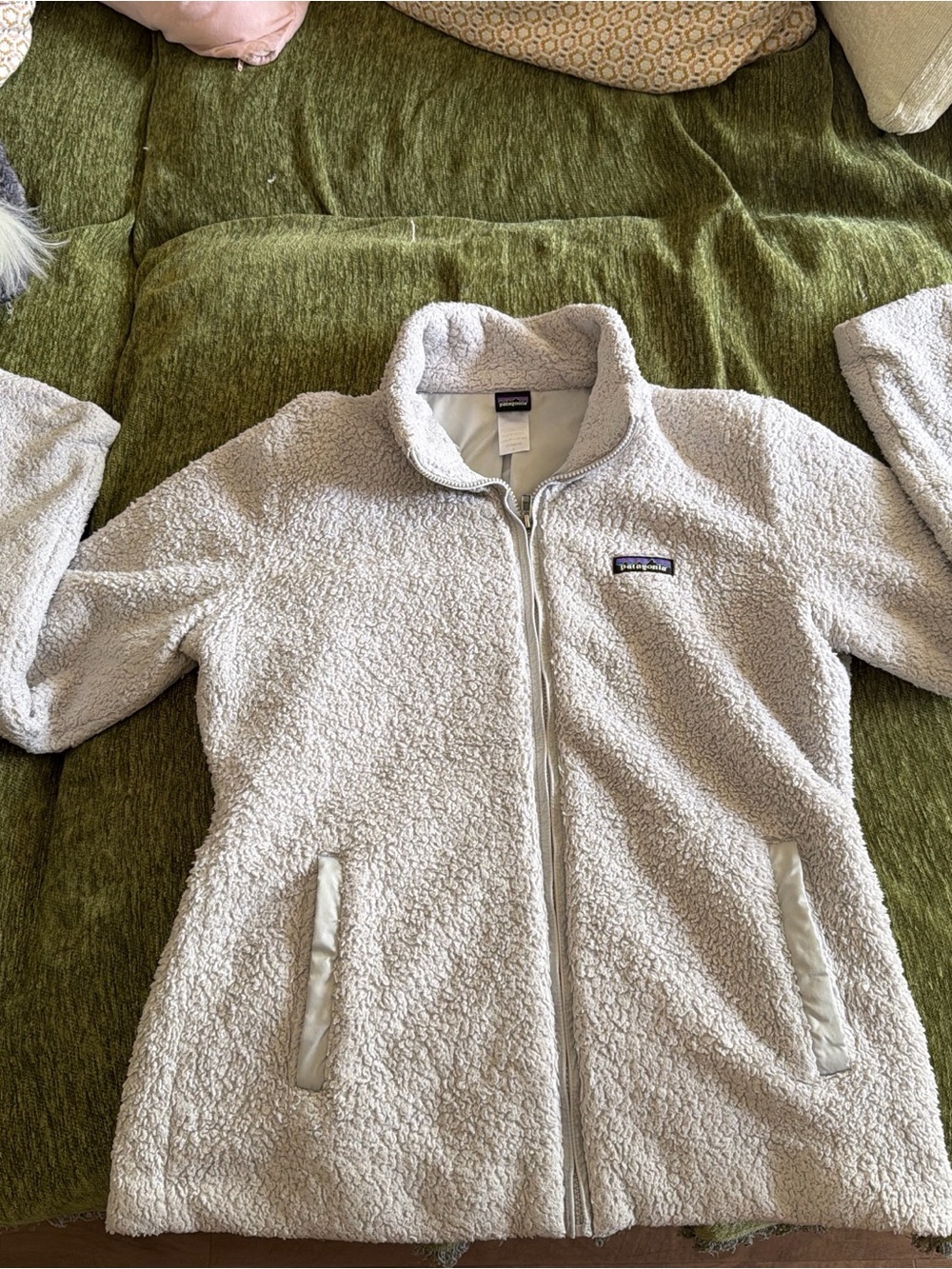 Patagonia Large Women's Gray Sherpa Fleece Jacket